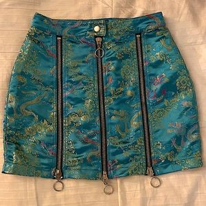 CURRENT MOOD DESTINATION ANYWHERE BROCADE SKIRT